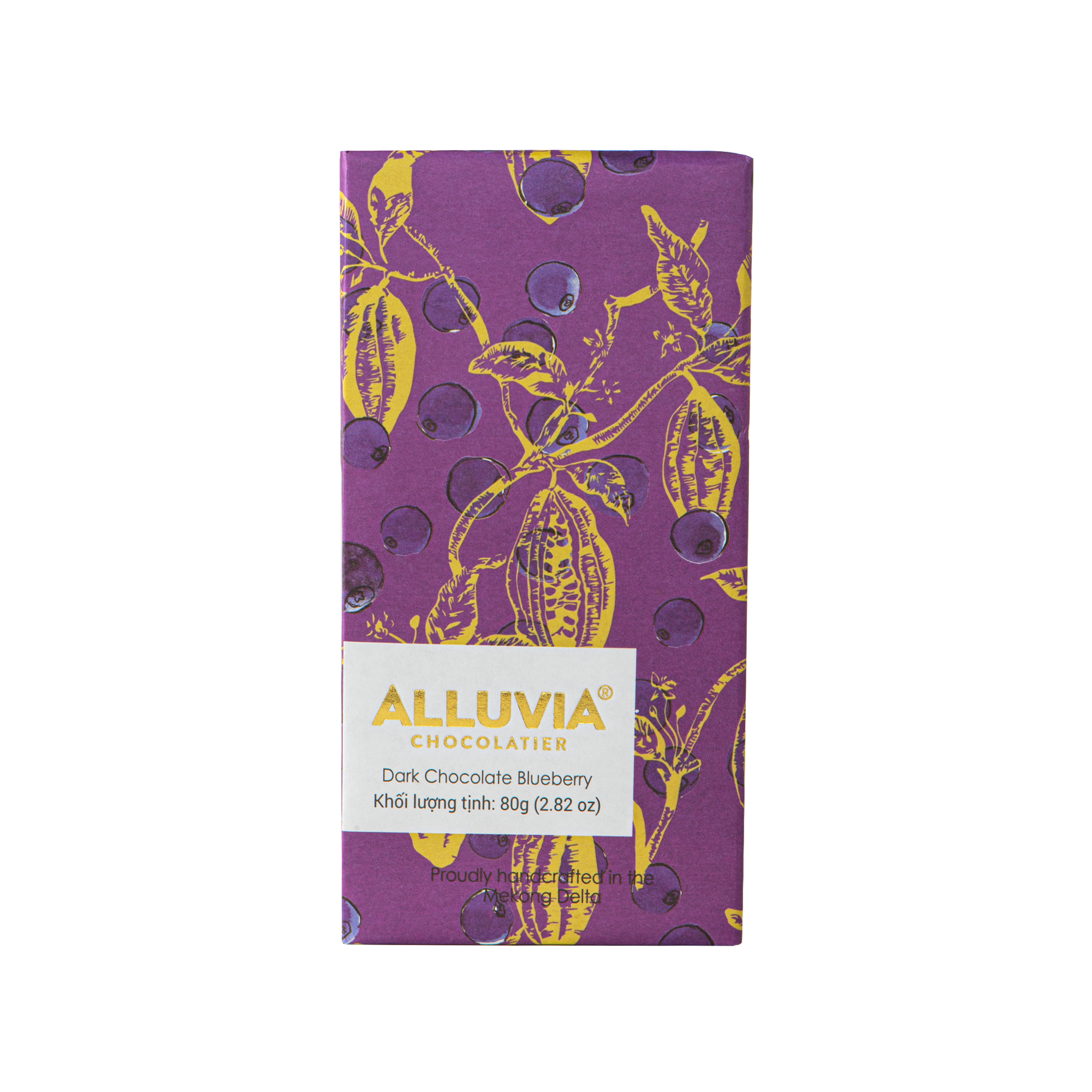 Alluvia Dark Chocolate 70% with Blueberry (80g)
