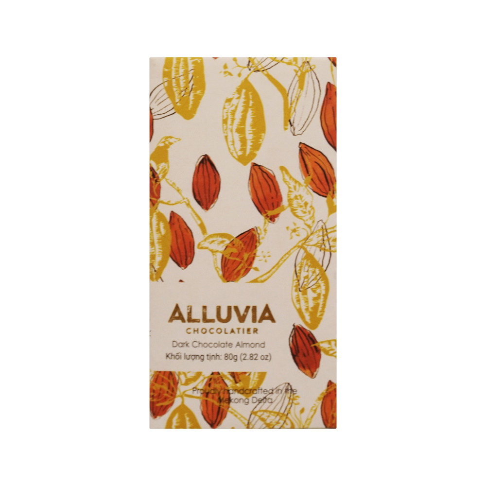 Alluvia Dark Chocolate 70% with Almond (80g)