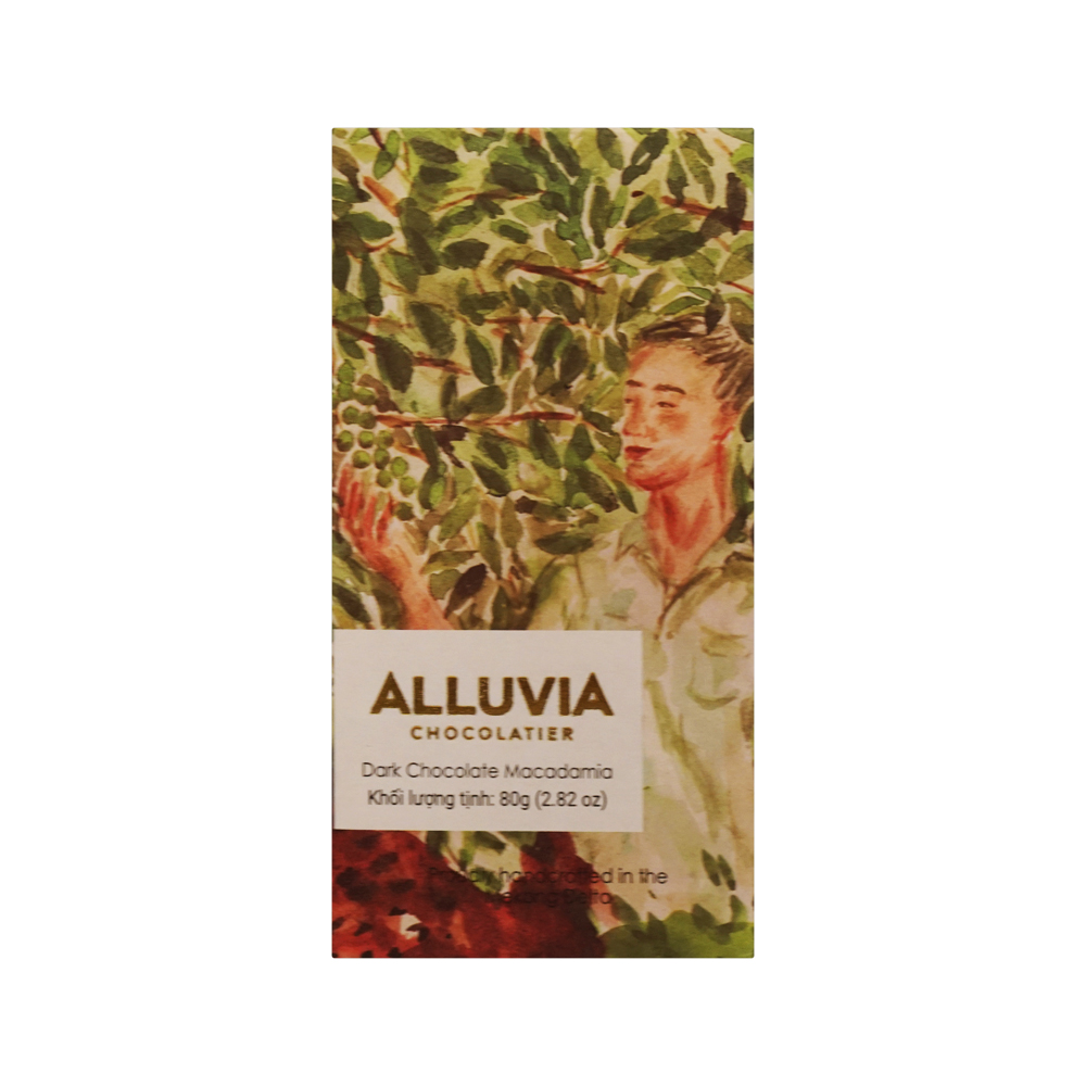 Alluvia Dark Chocolate 70% with Macadamia (80g)