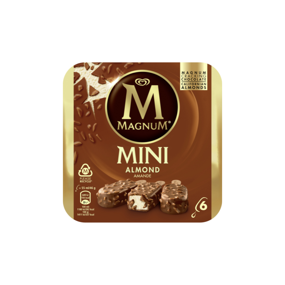Magnum Mini Almond Chocolate Ice Cream (6x46g)