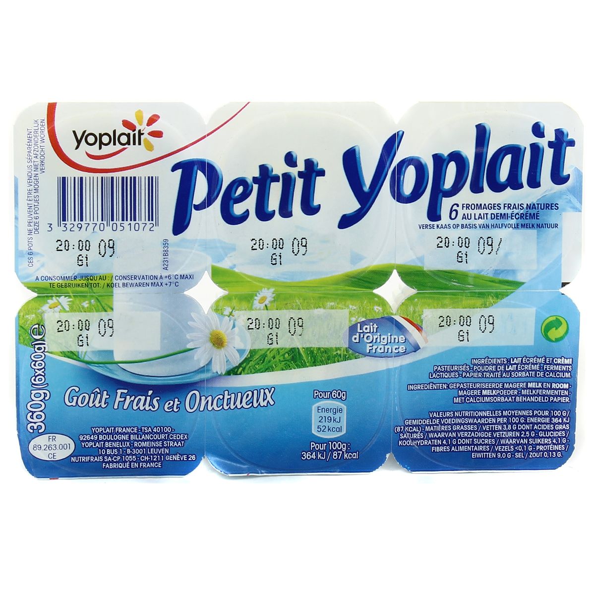 Yoplait Petit Yoplait - Cream Cheese (6x60g)