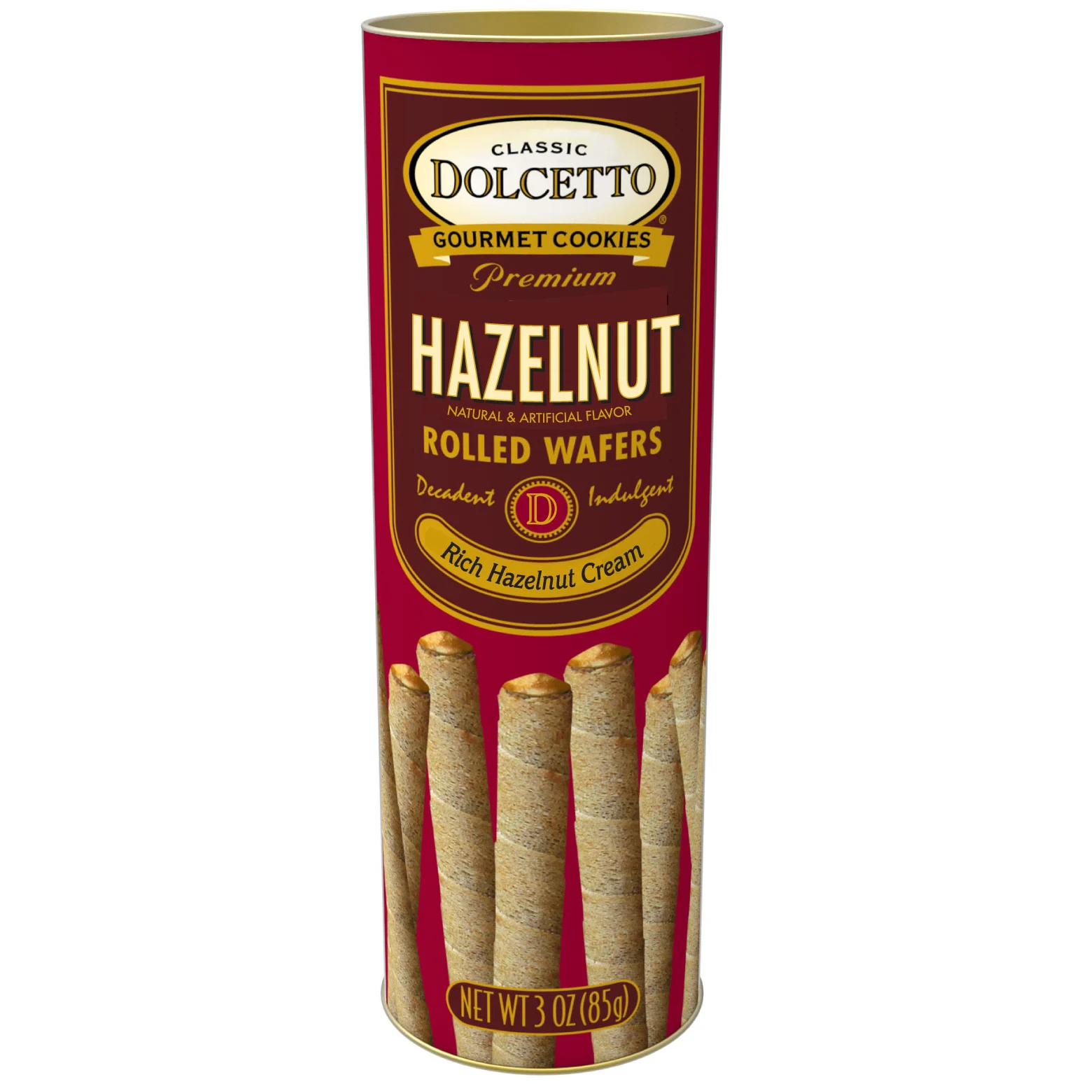 Dolcetto Hazenut Rolled Wafers (85g)