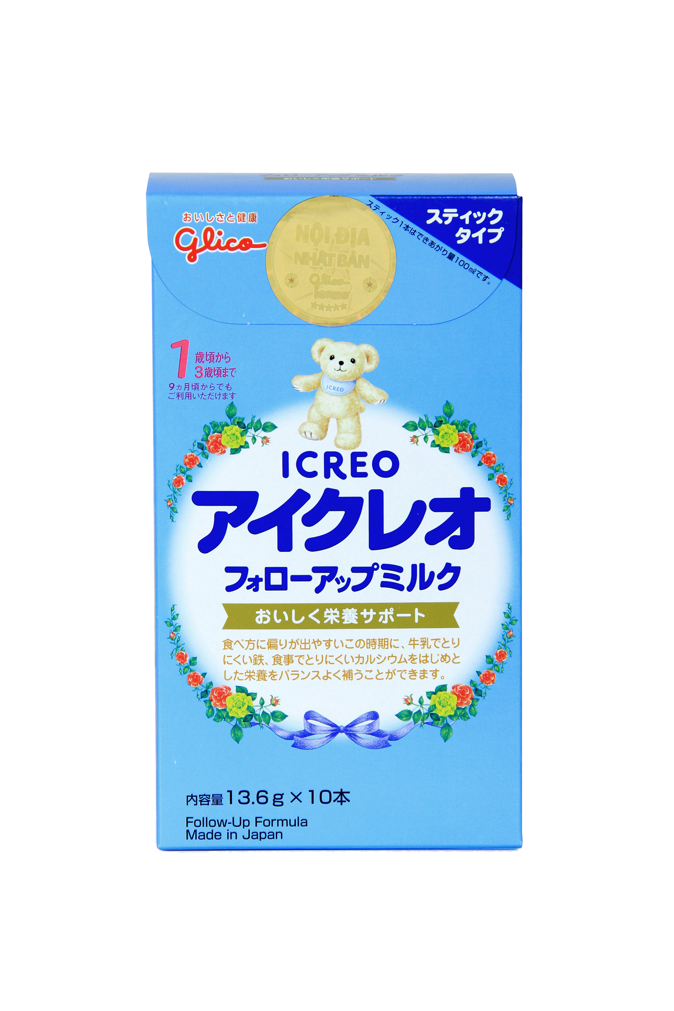 Glico Icreo Follow Up Milk Number 1 13,6gx10 