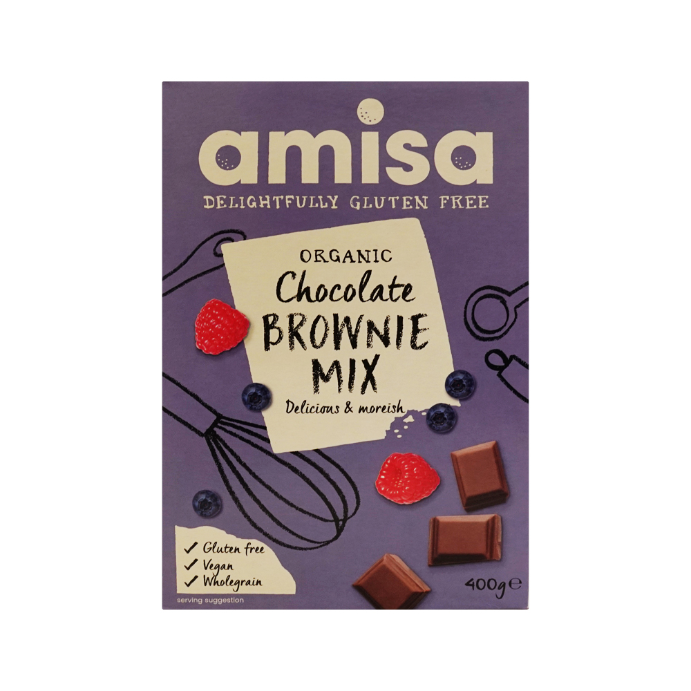 Amisa Gluten Free ORG Chocolate Brownie Mix(400g) 