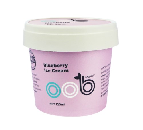 Oob Organic Blueberry Ice Cream (120ml)