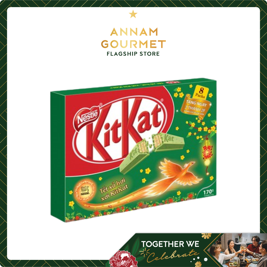 Kitkat Greentea Pack 8+2 Tet 2022 (170g)