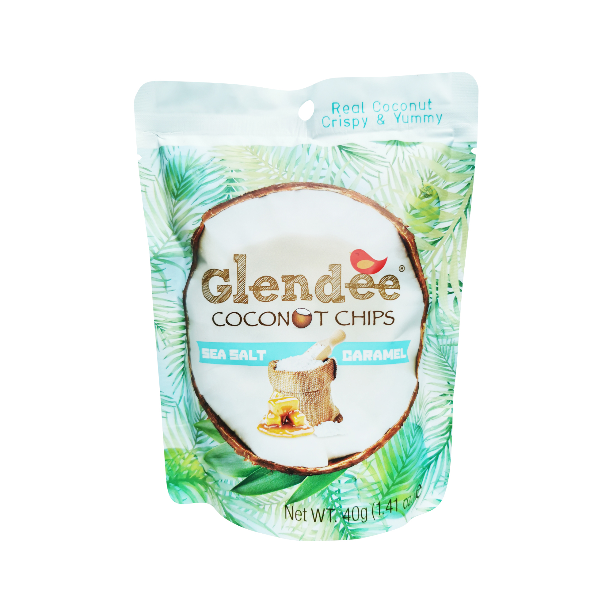 Glendee Coconut Chips Sea Salt Caramel 40g