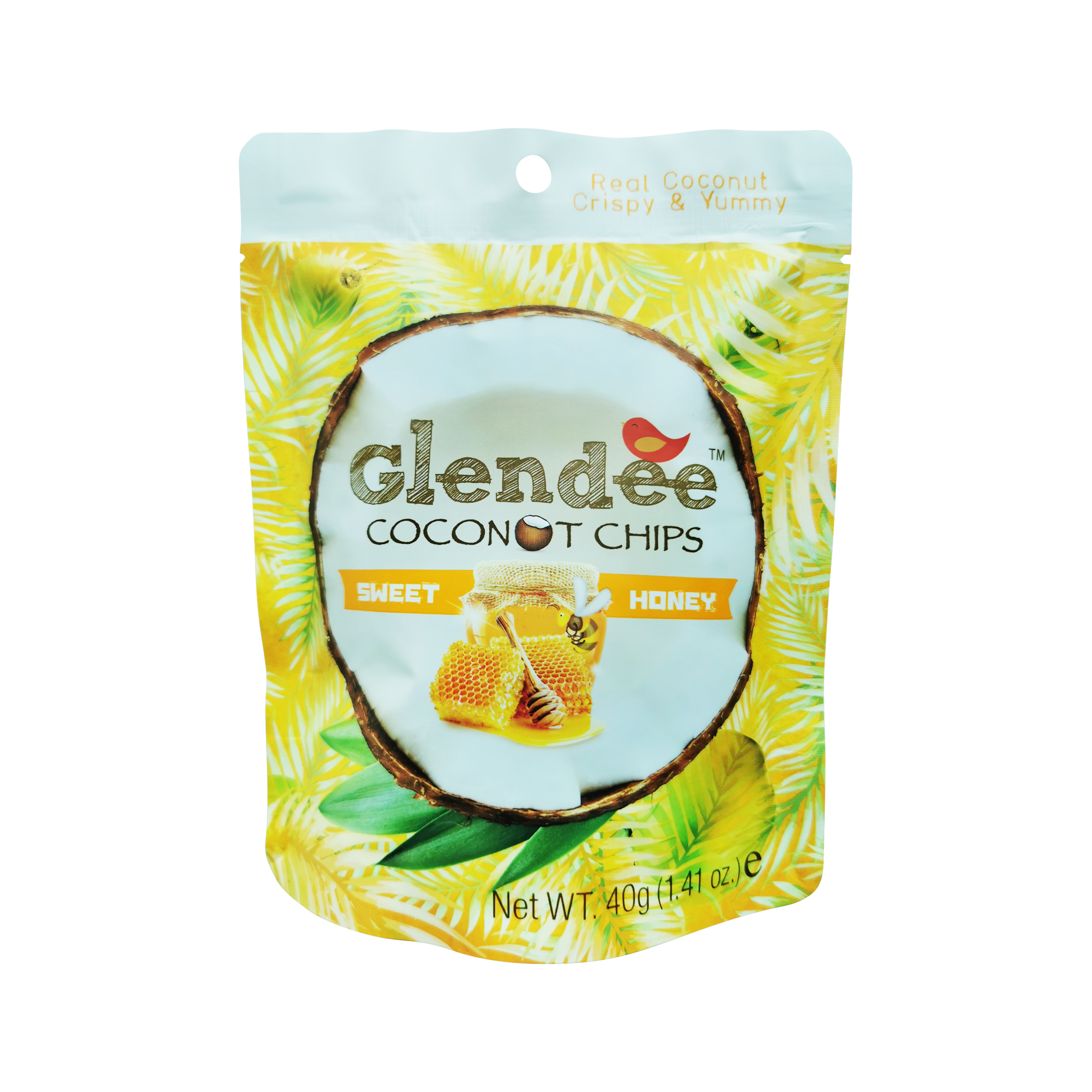 Glendee Coconut Chips Honey 40g