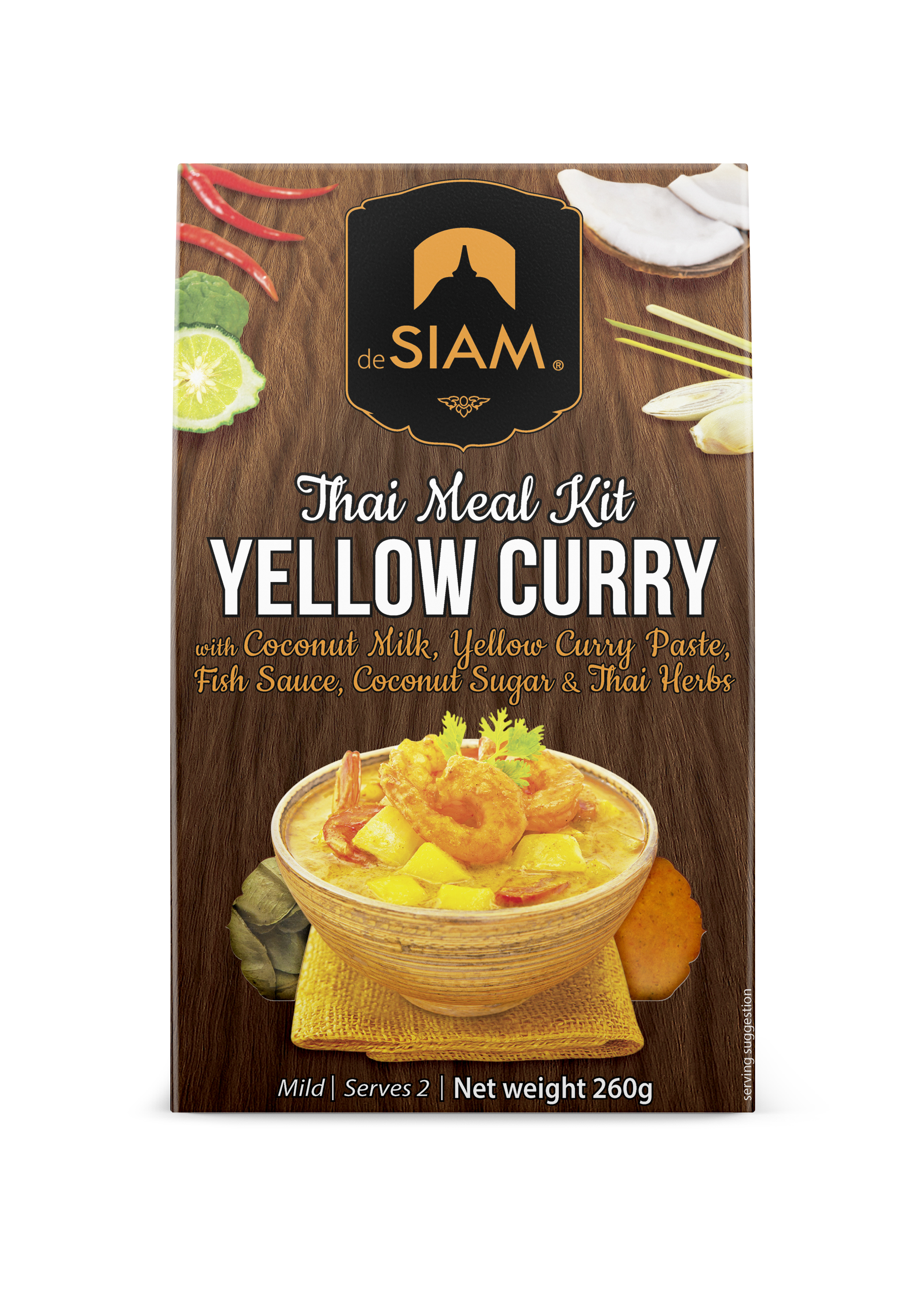 De Siam Yellow Curry Cooking Set 260g