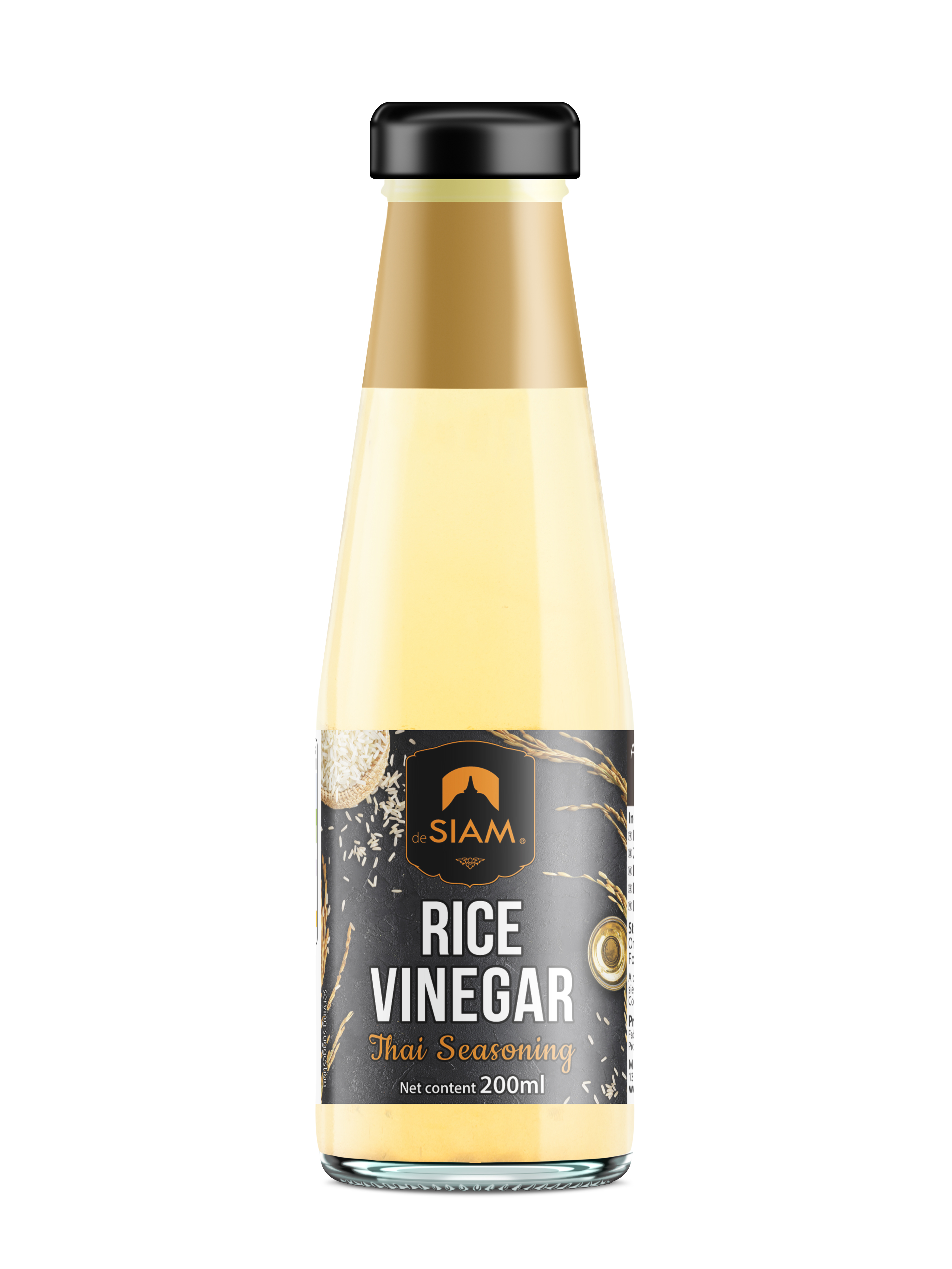 De Siam Rice Vinegar 200ml