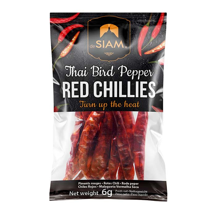 De Siam Dried Red Chilli 6g