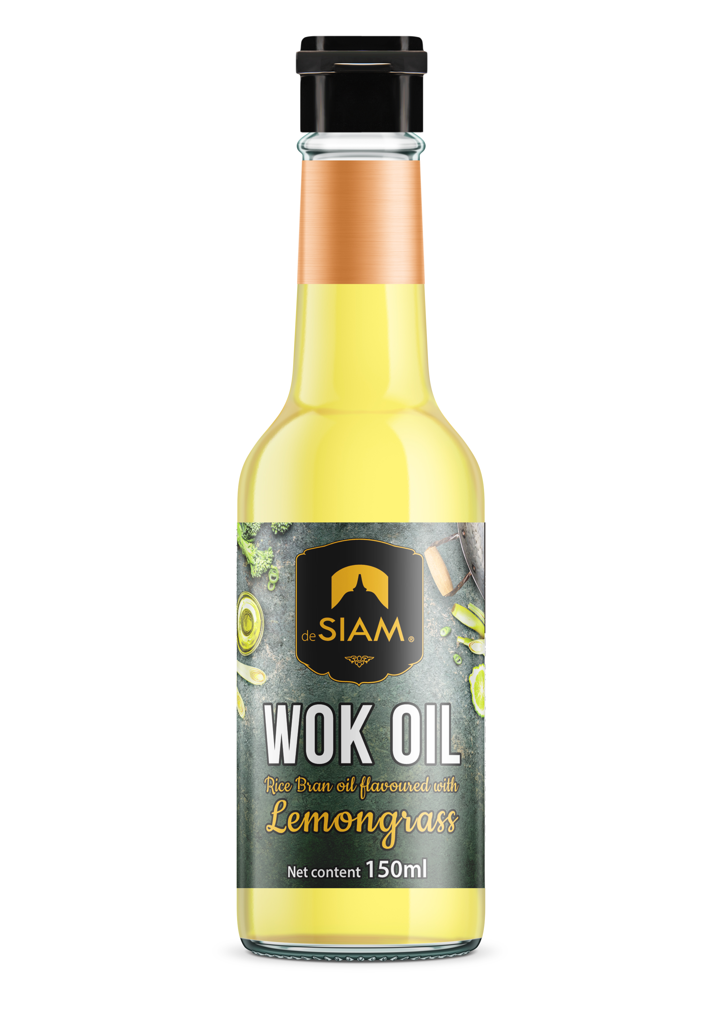 De Siam Rice Bran Oil W/Lemongrass 150ml