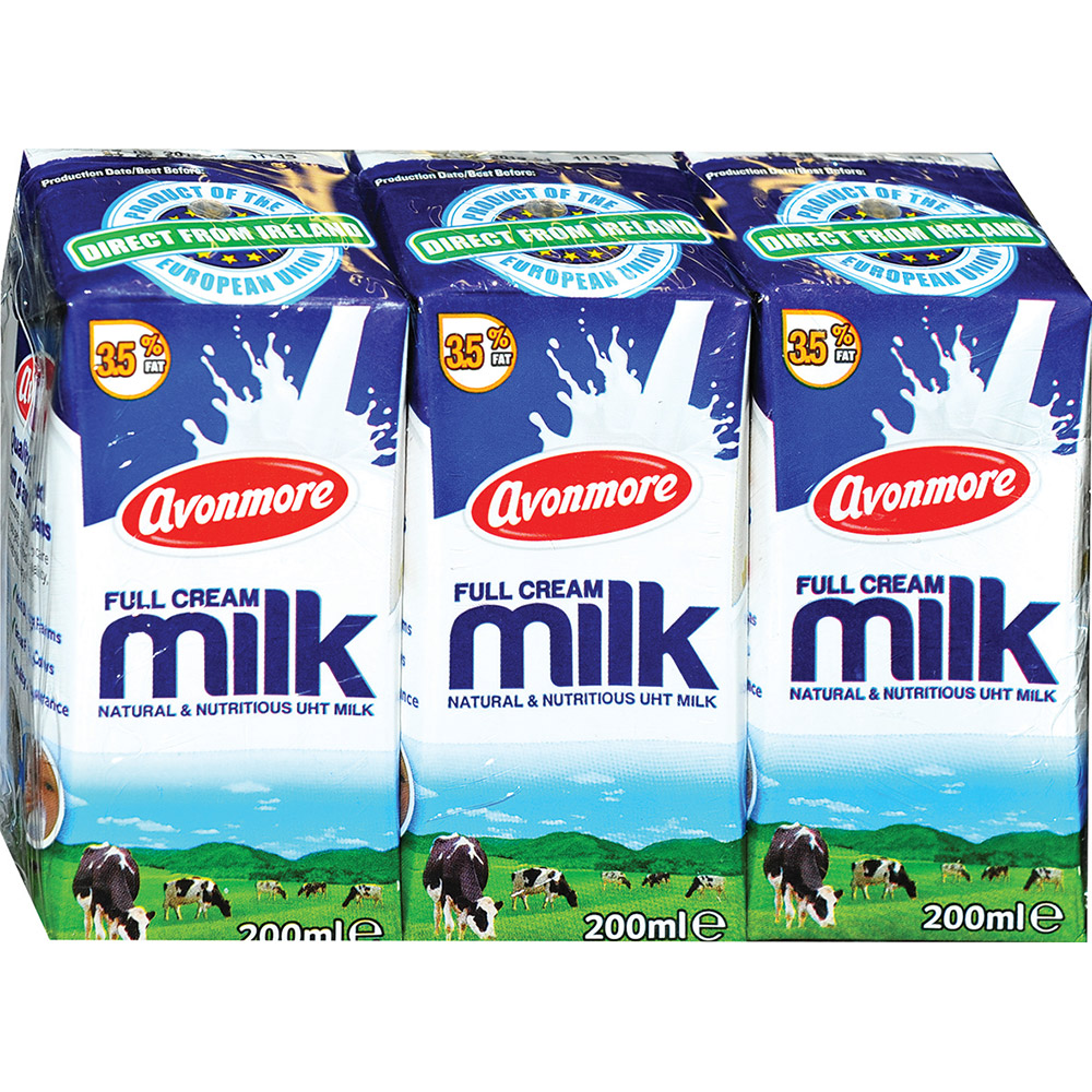 Avonmore UHT Milk Full Cream (3x200ml)