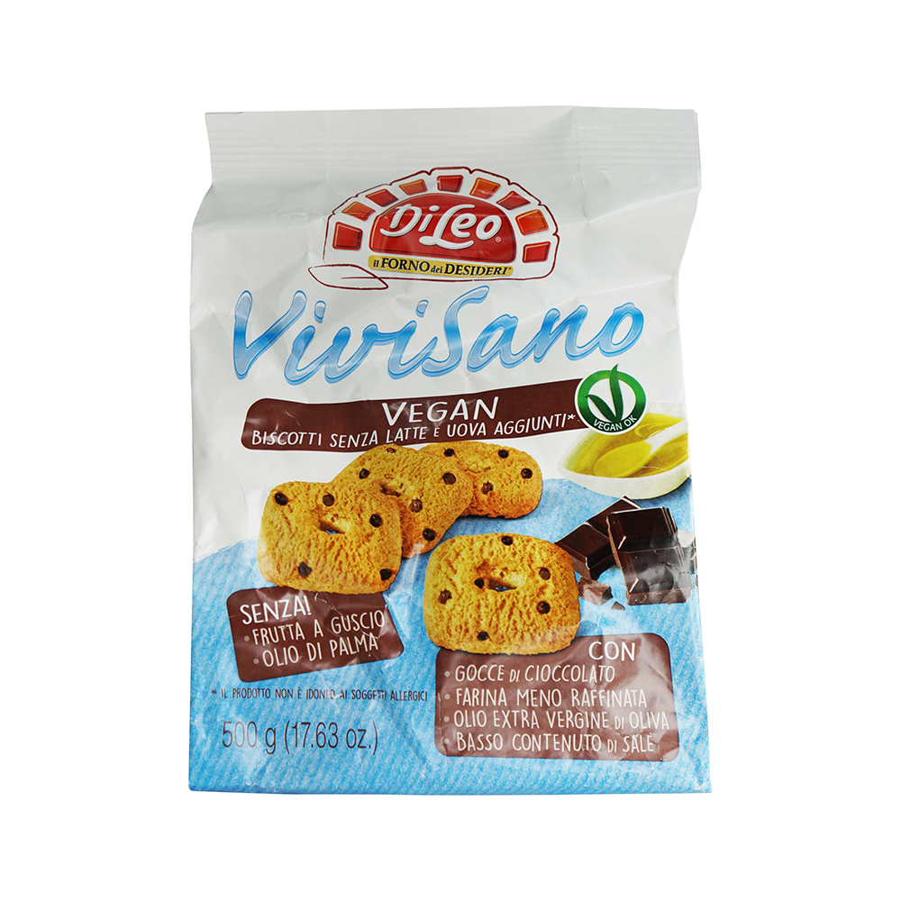 Dileo Vivisano Vegan Biscuit Chocochips 500g