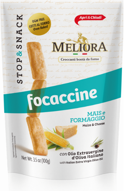 Meliora Focaccine Corn & Cheese 100gr