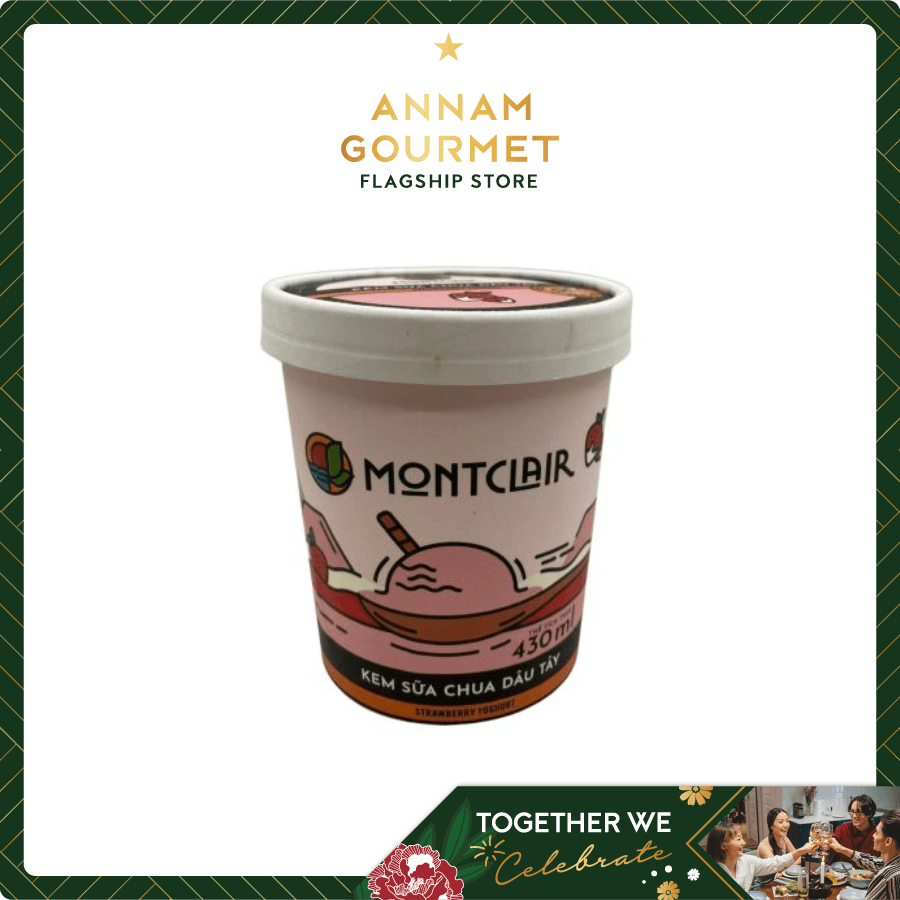 Montclair Homemade Strawberry Yogurt Ice Cream (430ml)