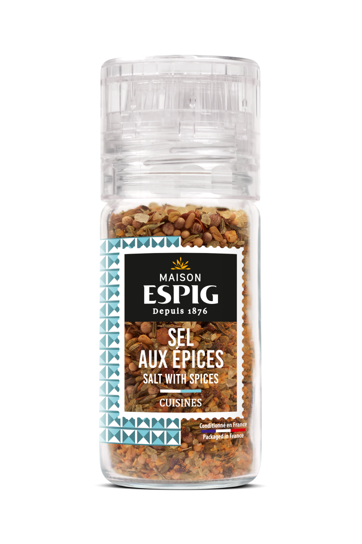 Maison Espig Salt With Spices, Grinder 74g