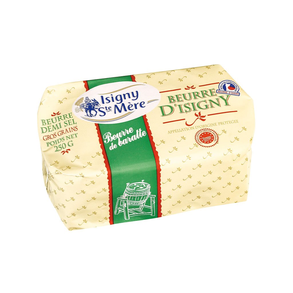 Isigny AOP Churned Butter With Rock Salt (250g)