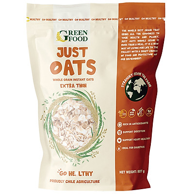 Justs Rolled Thin Instant Oat (907g)