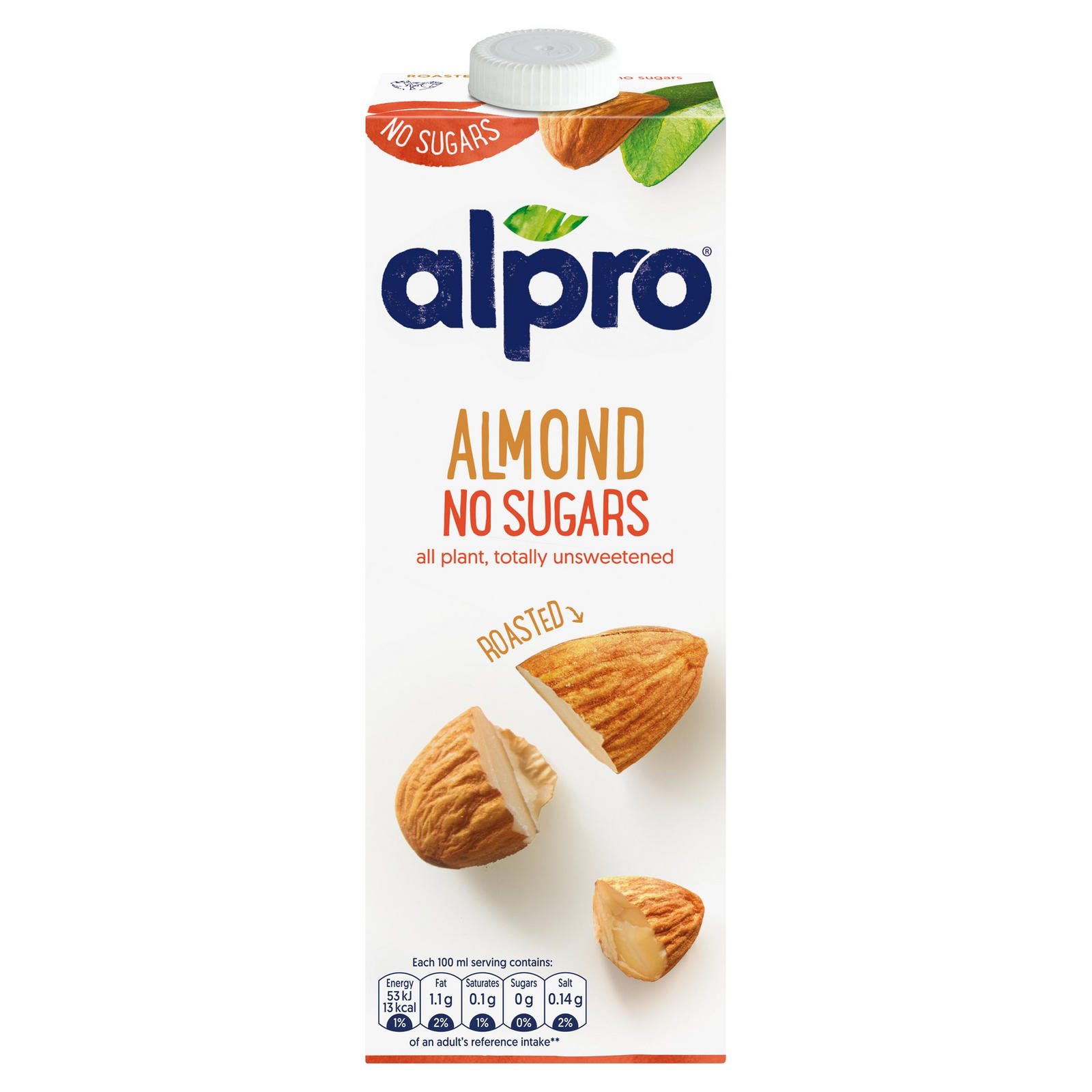 Alpro no sugar almond milk (1L)