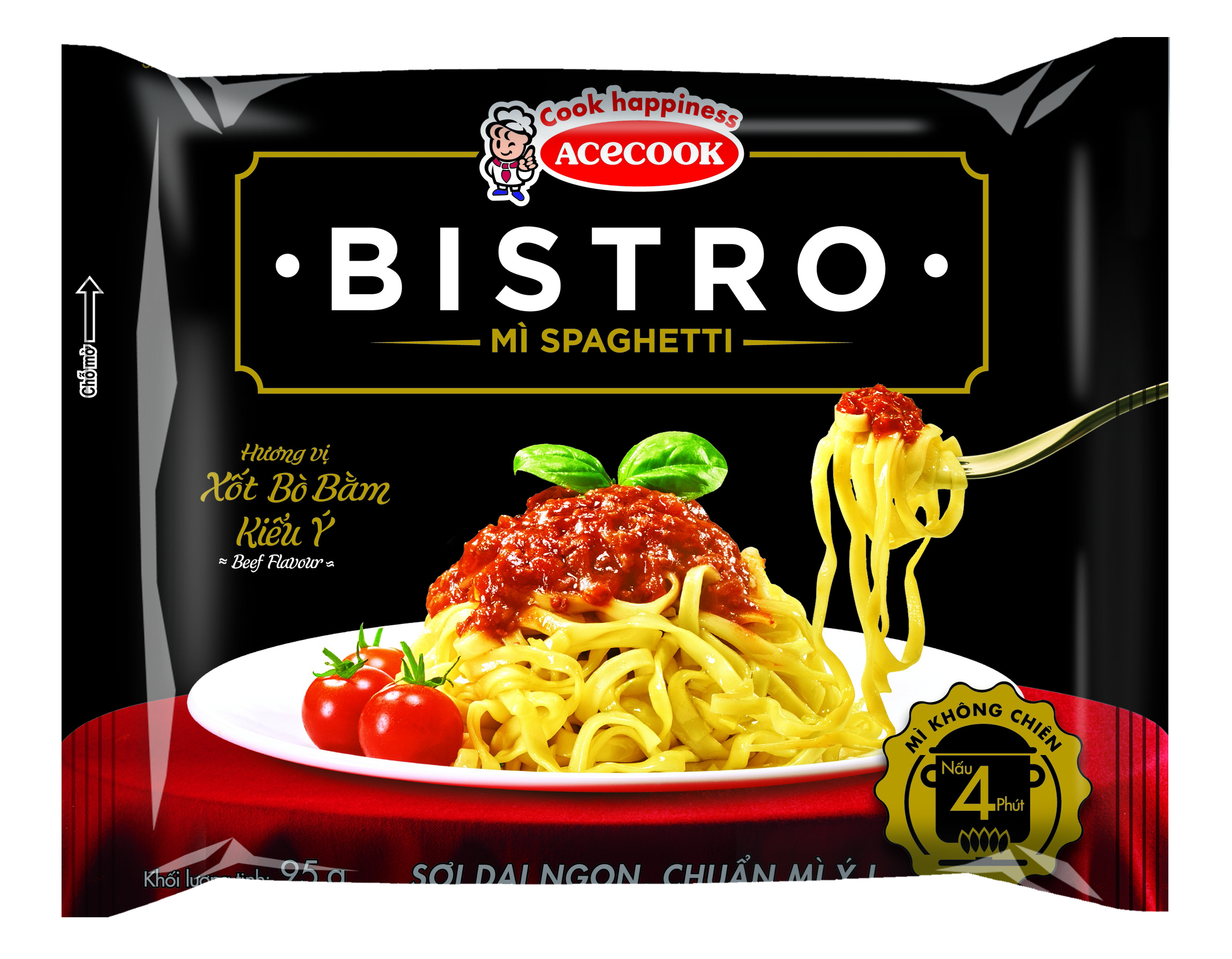 Acecook Bistro Beef Spaghetti  95g 