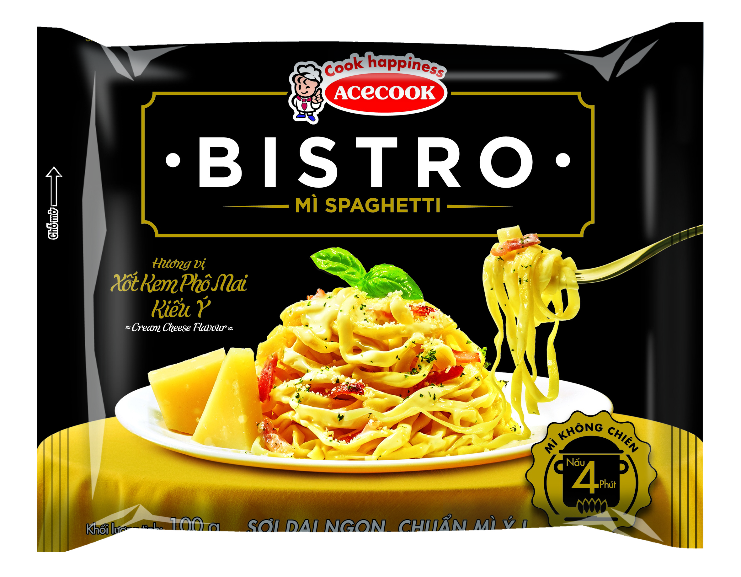 Acecook Bistro Cream Cheese Spaghetti  95g 