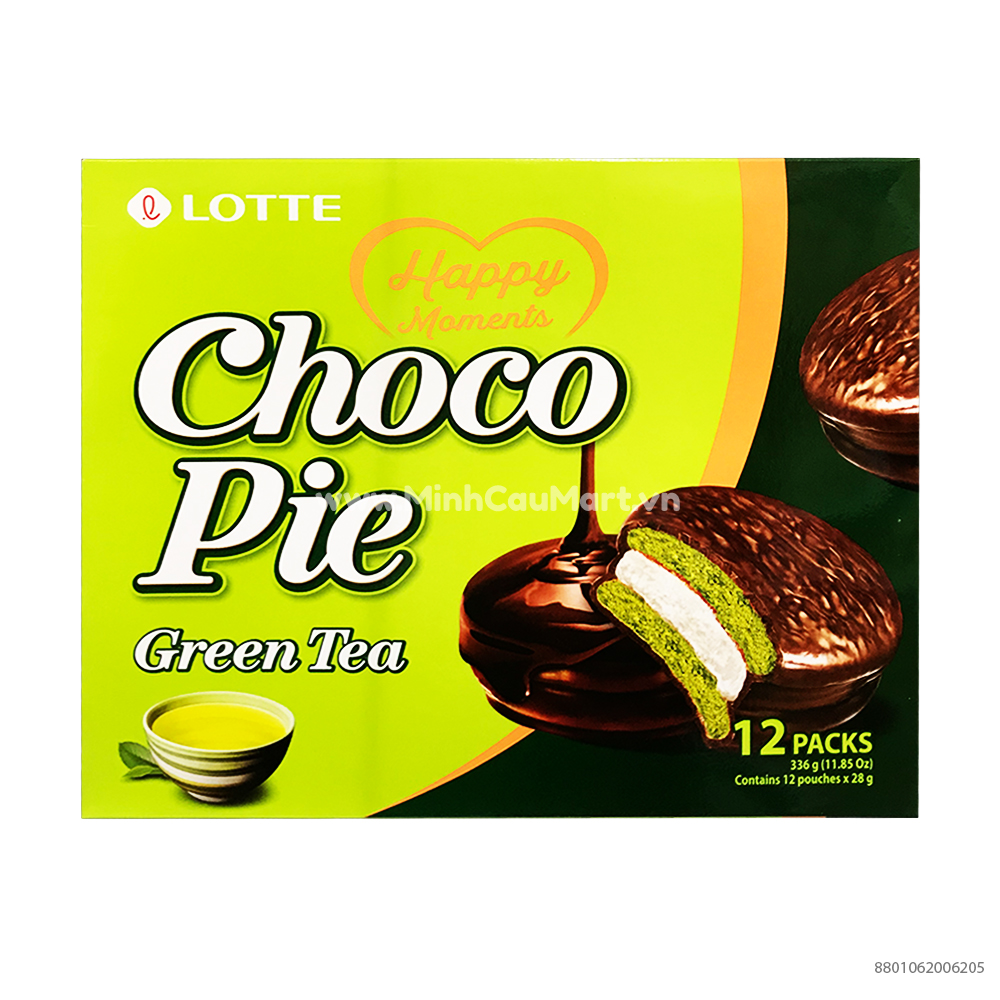 Lotte Choco pie Green Tea (12x28g)