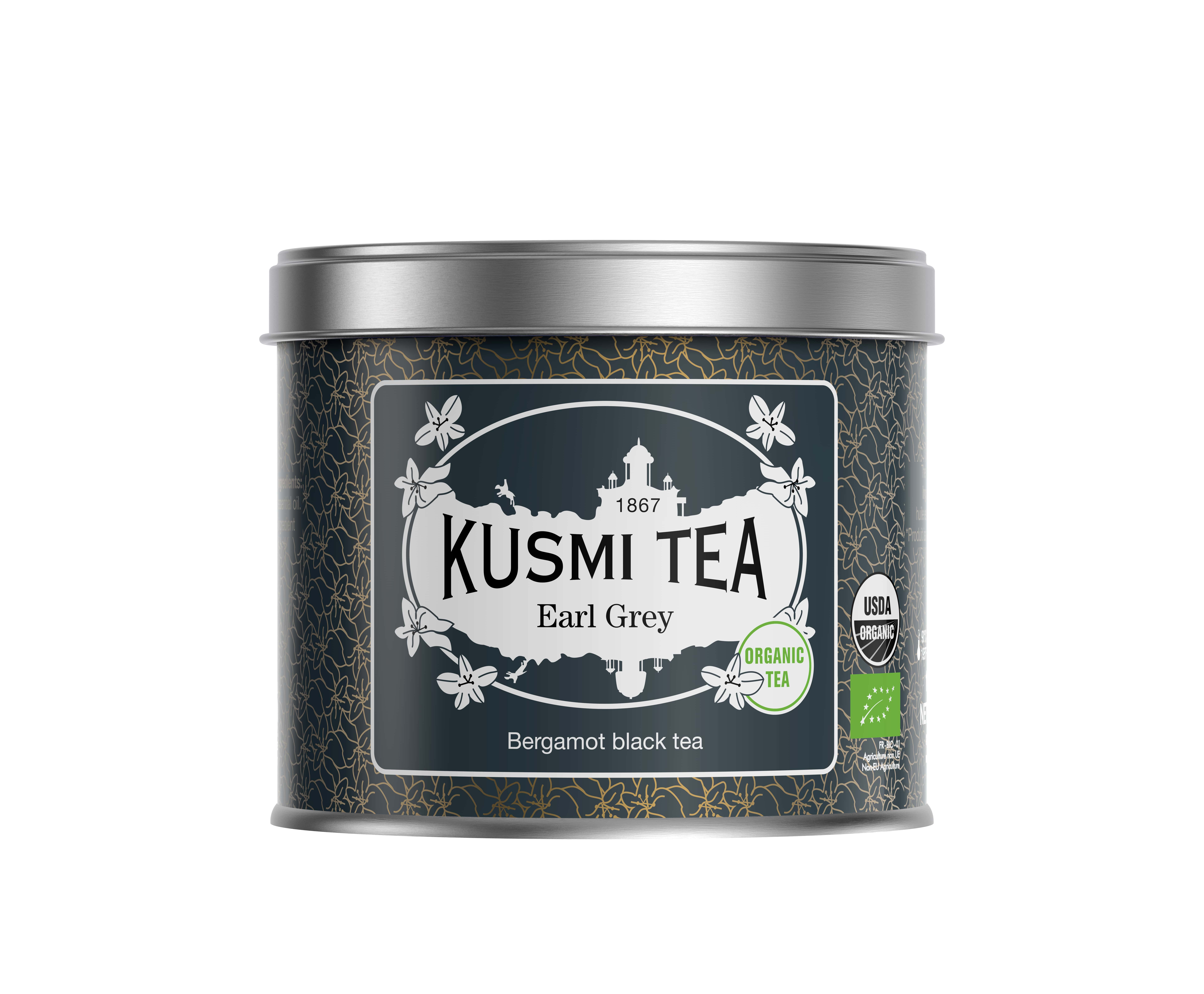Kusmi Tea Organic Earl Grey Tea Tin (100g)