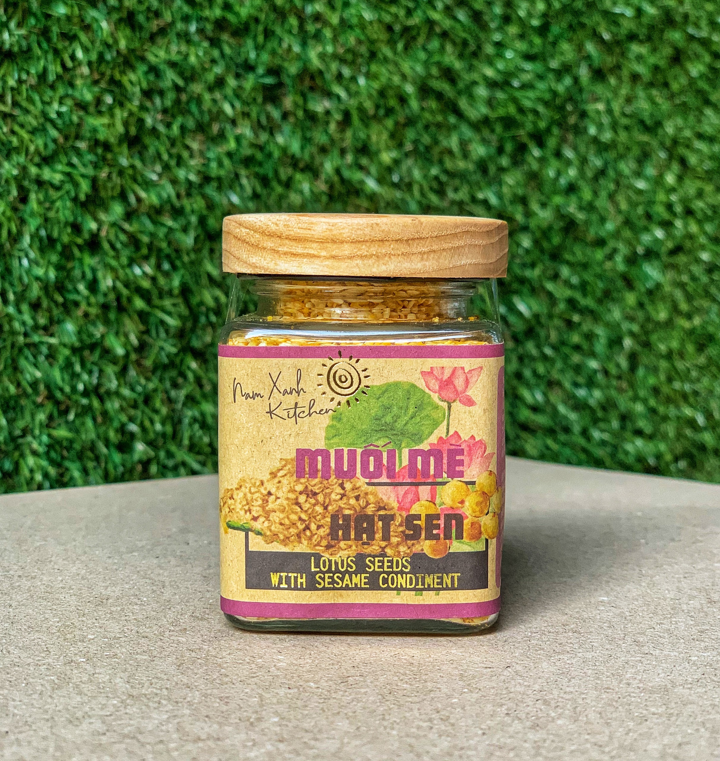 Nam Xanh Lotus Seeds With Sesame  80g 