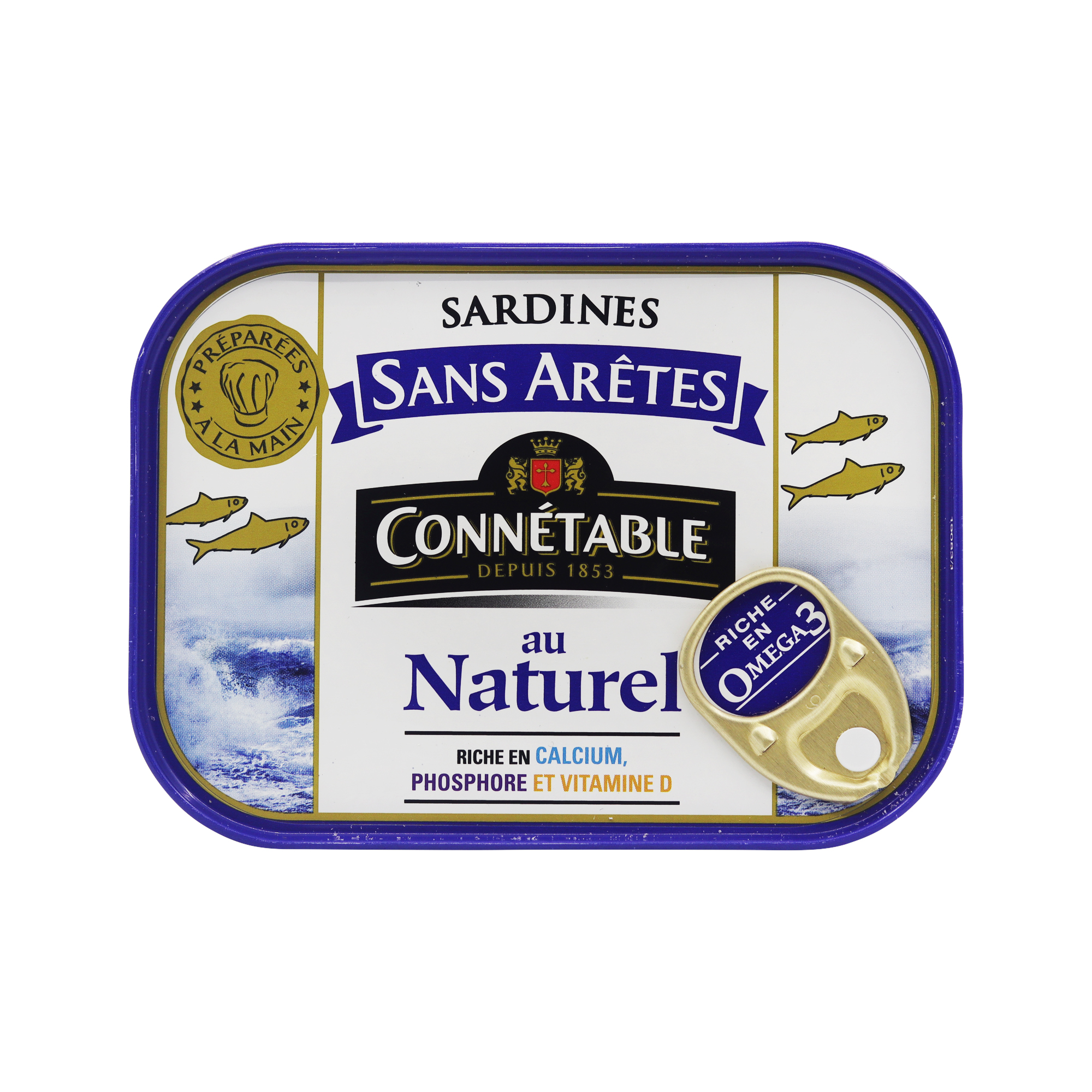 Connetable Bonesless sardines in water 140g