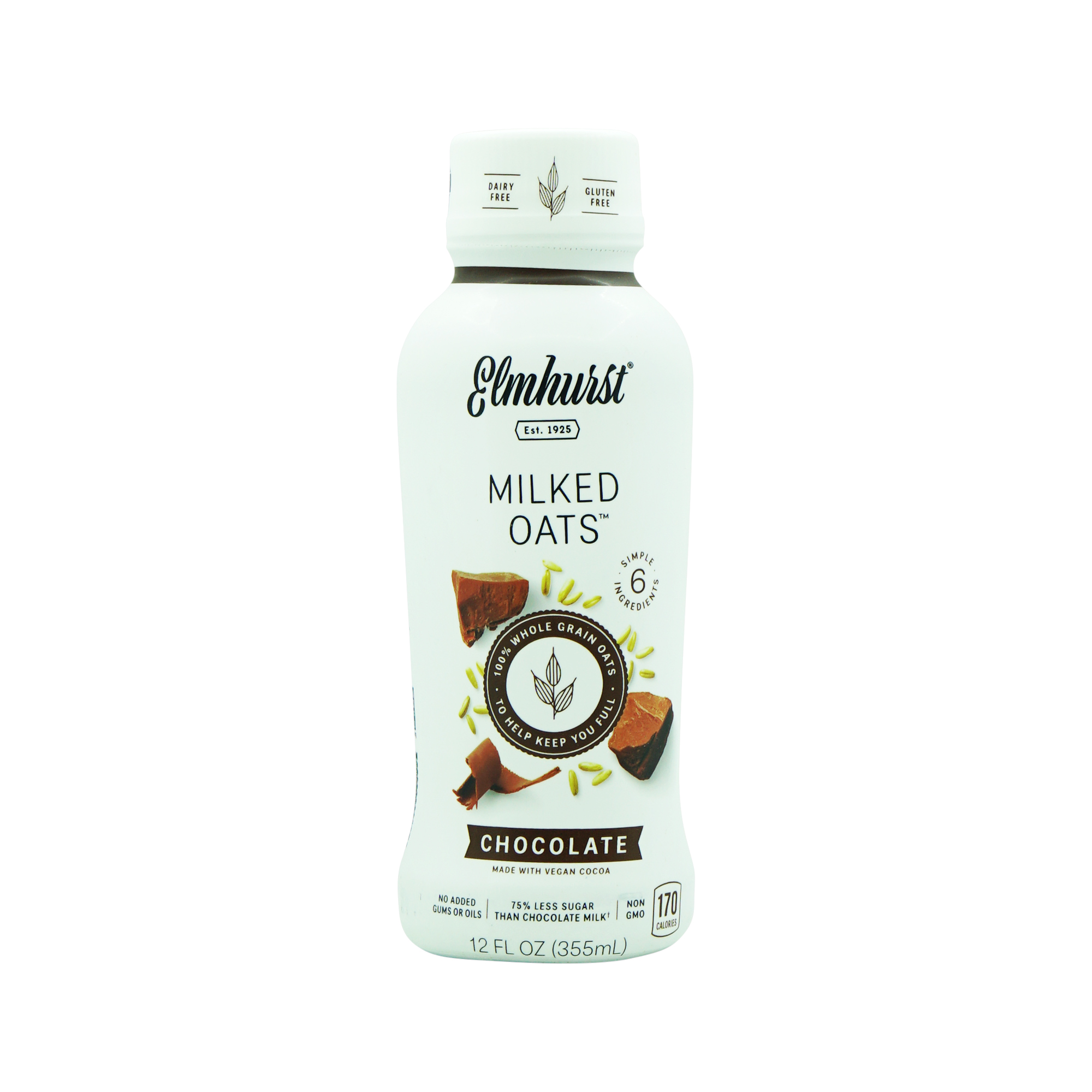 Elmhurst Chocolate Oat Milk, Plastic Bottle 325ml