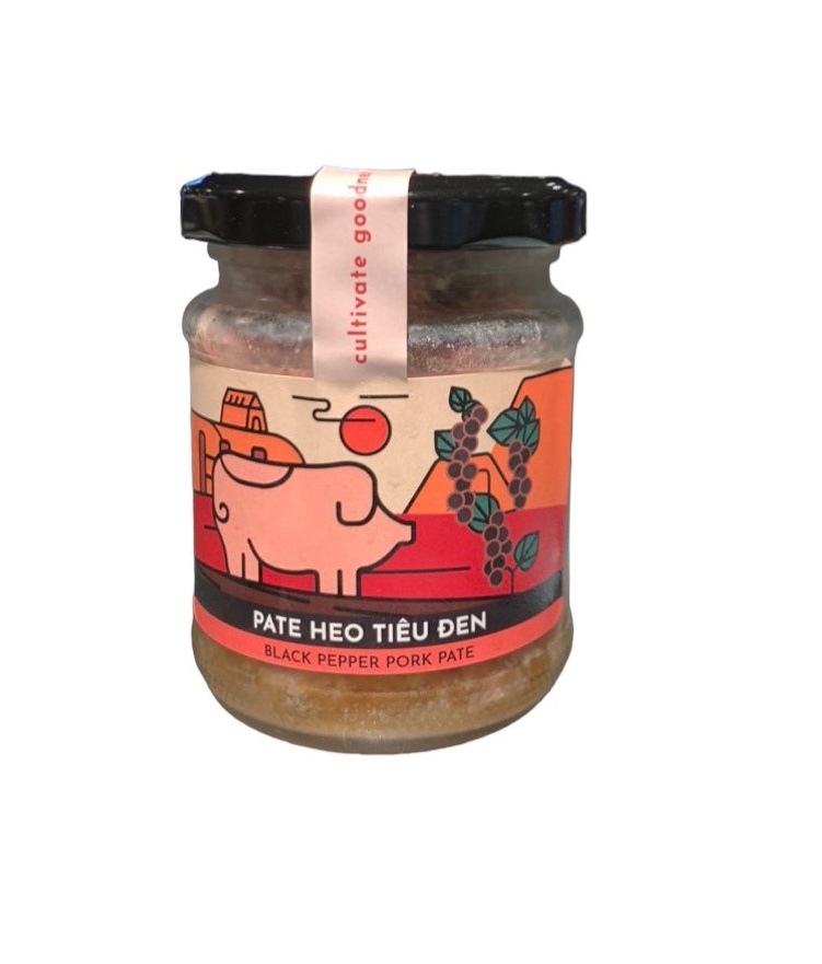 Homemade Black Pepper Pork Pate in jar (120g)