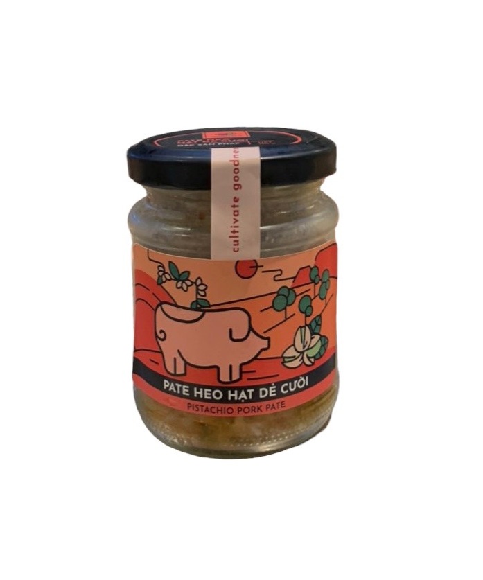 Homemade Pistachio Pork Pate in jar (120g)
