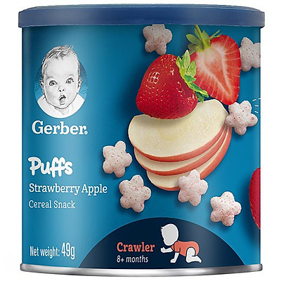 Gerber Puffs Strawberry & Apple (49g)