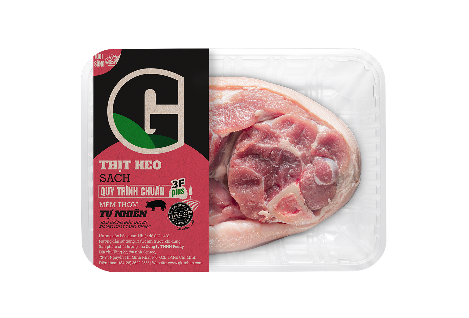 G Pork Leg Bone In (500g)