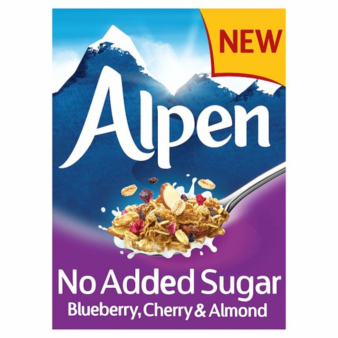 Alpen Muesli No Added Sugar Strawberry &Bluebery 560g)