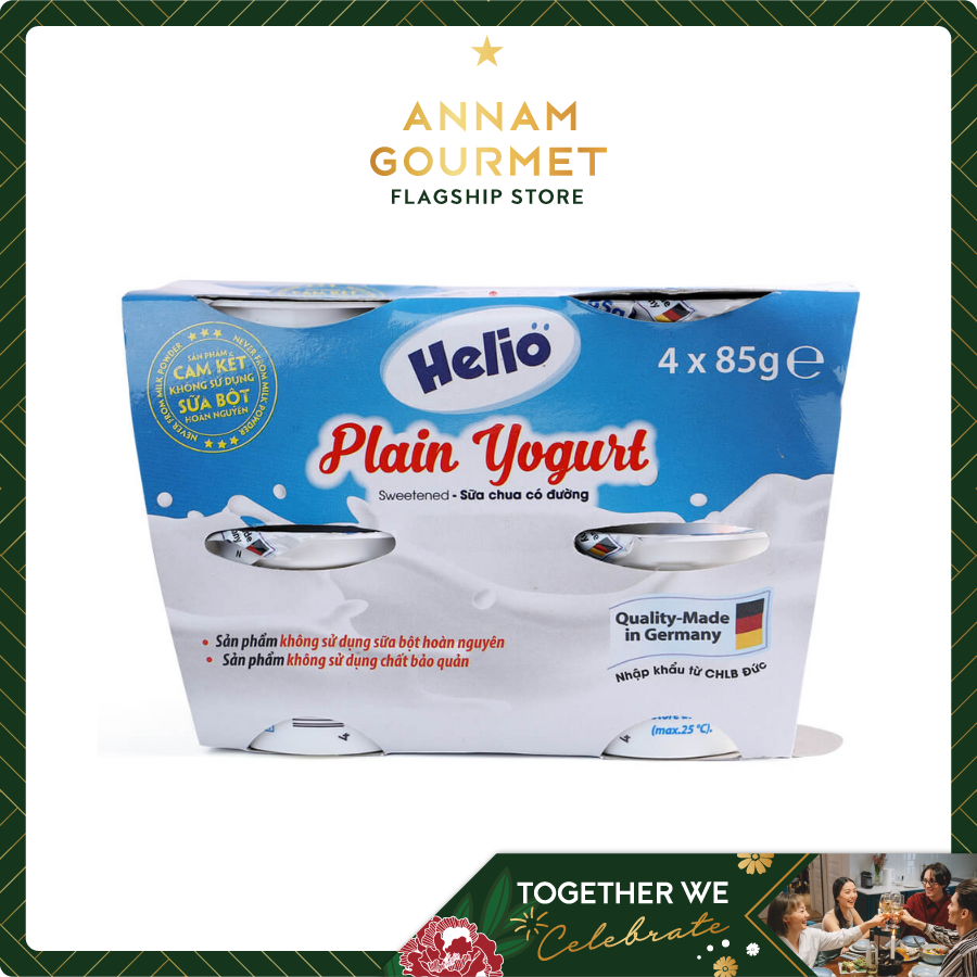 Helio Plain Yogurt Sweeten (4x85g)