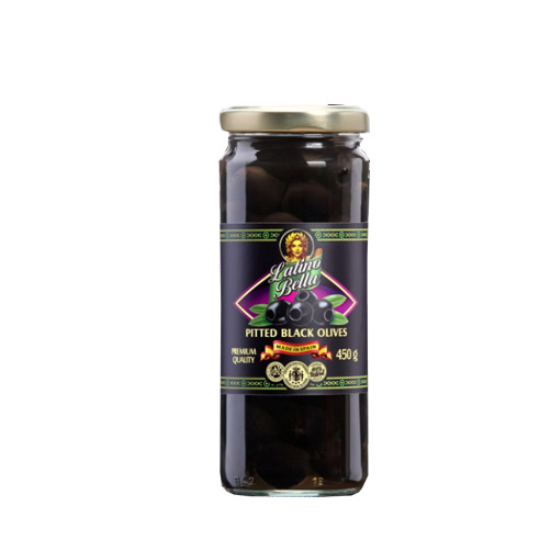 Latino Bella Pitted Black Olives (450g)