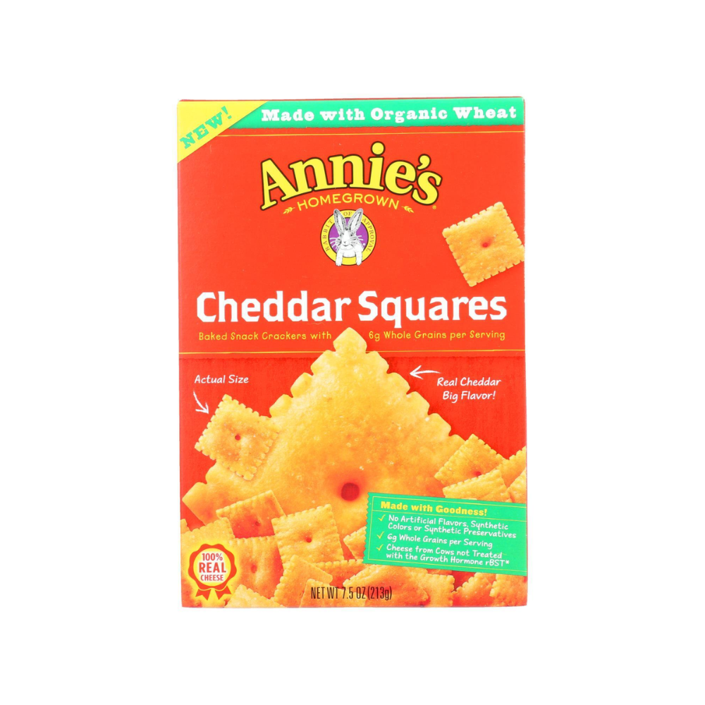 Annie's Cheddar Square Baked Cracker (213g)
