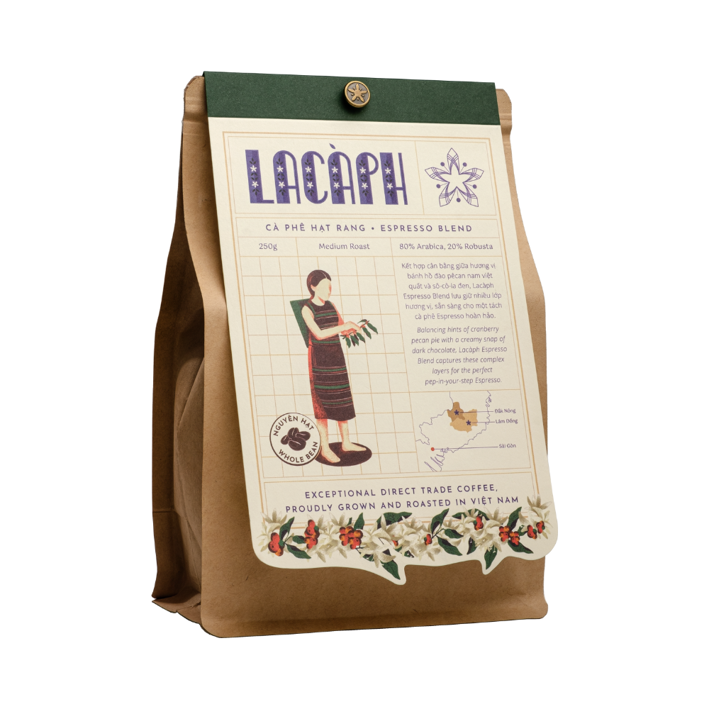 Lacàph Espresso Blend Coffee Beans (250g)