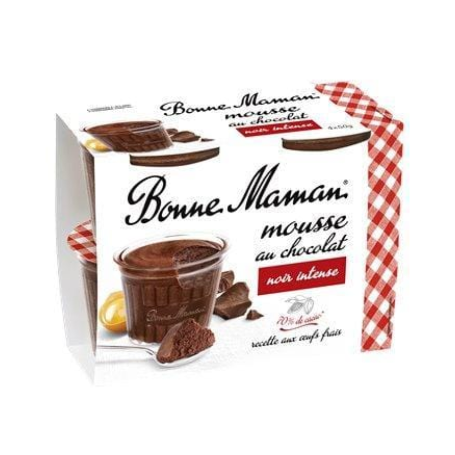 Bonne Maman Mousse Dark Chocolate (4x50g)
