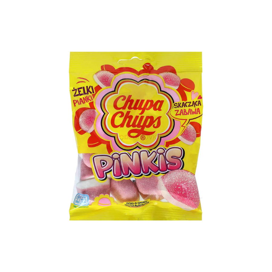 Chupa Chups Strawberry Cream Gummy Candy (90g)