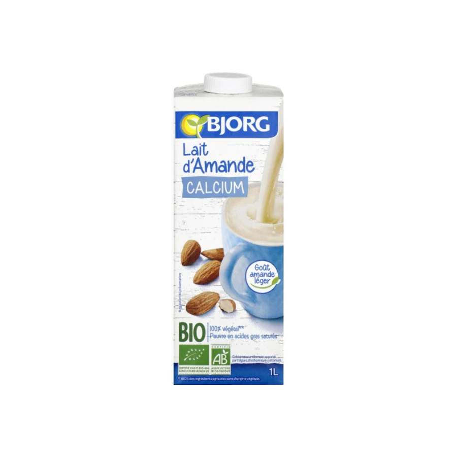 Bjorg Organic Almond Milk W/ Calcium (1L)