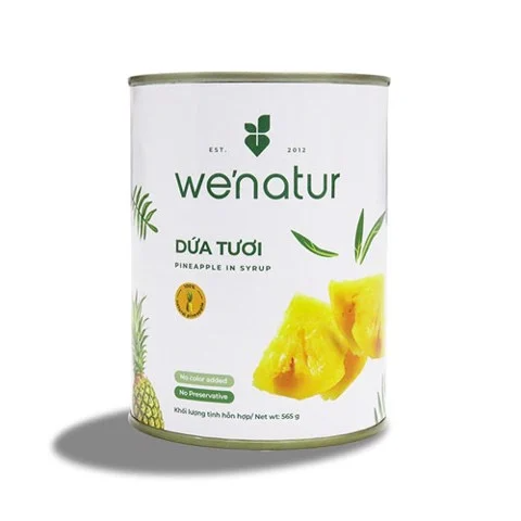 We'natur Pineapple In Syrup (565g)