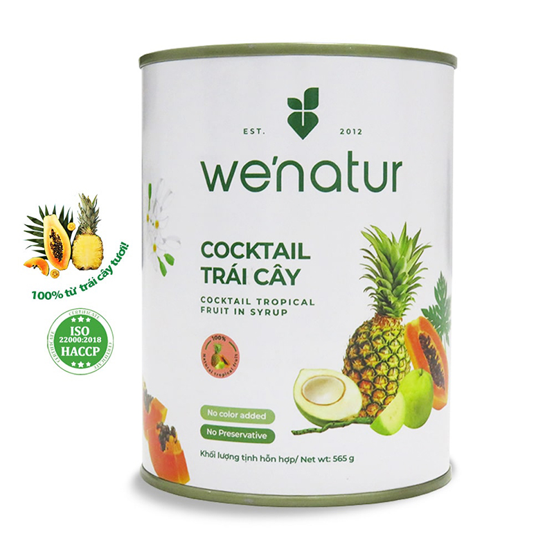 We'natur Cocktail Tropical Fruit In Syrup (565g)