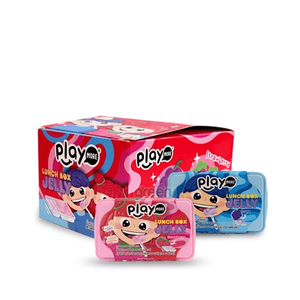 Playmore Lunch Box Jelly Strawberry/Grape (68g)
