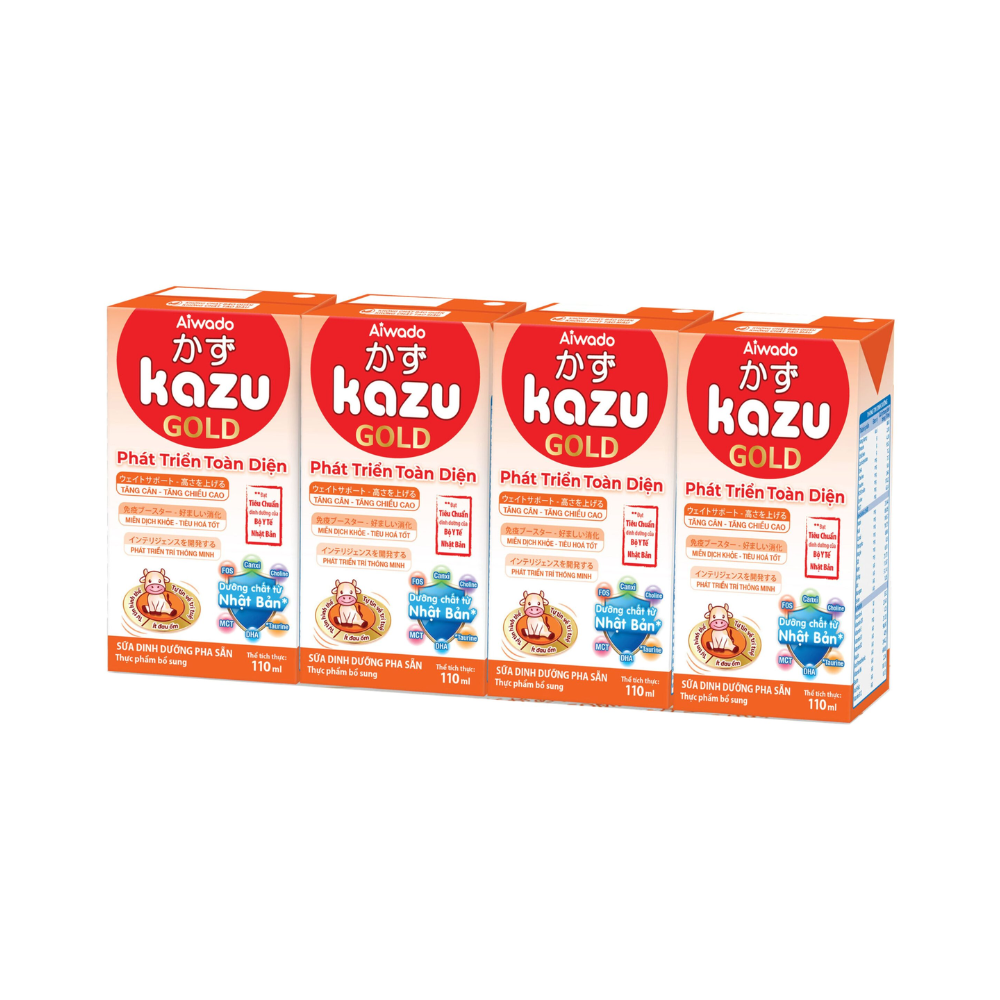 Aiwado Kazu Gold Milk Fully Developed (4x110ml)