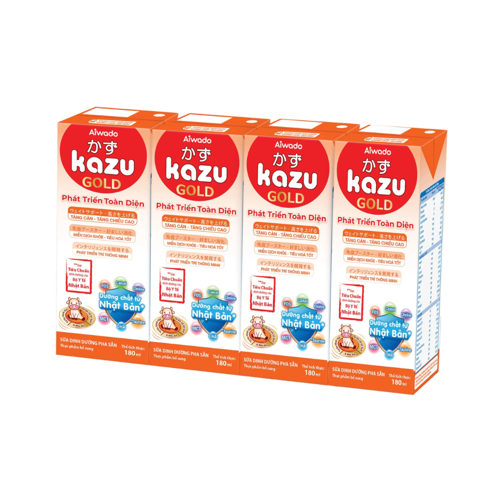 Aiwado Kazu Gold Milk Fully Developed (4x180ml)