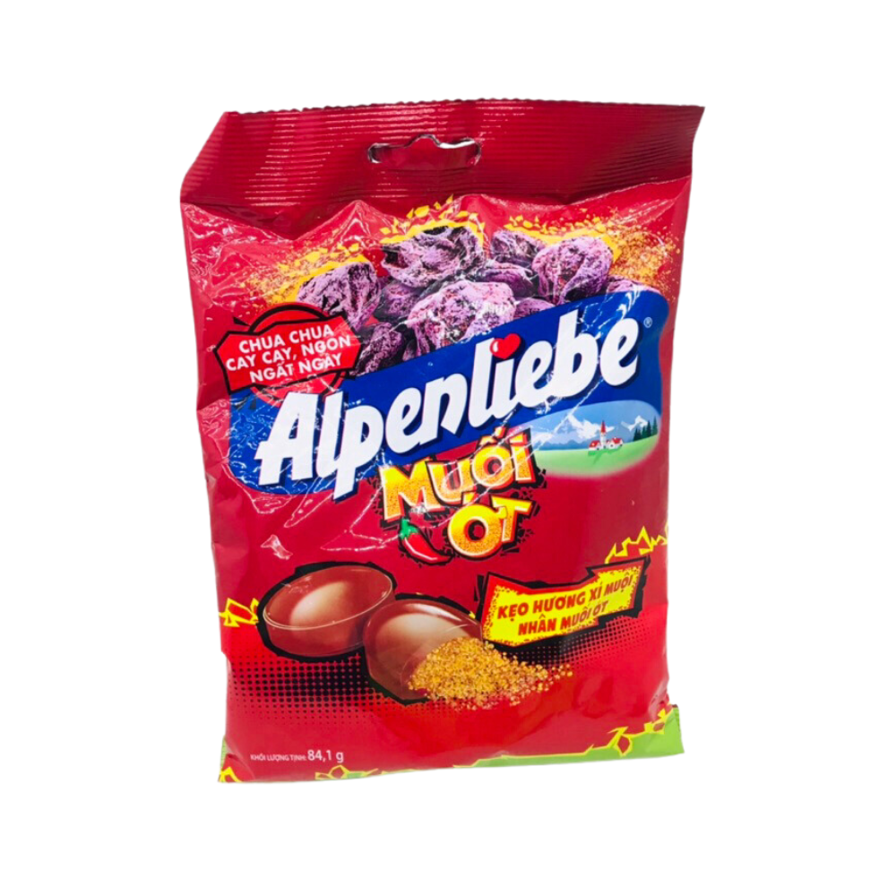 Alpenliebe Sooty Salt and Chili Flavors Candy (84.1g)