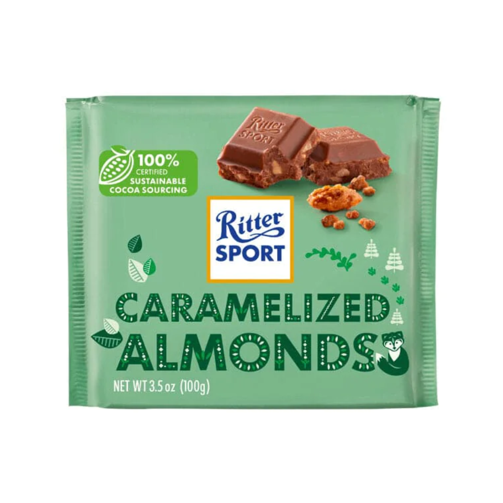 Ritter Sport Caramelized Almonds (100g)